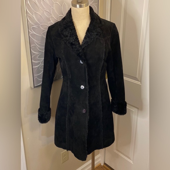 giacca Jackets & Blazers - Penny Lane style Black leather suede jacket by Giacca 5 star outerwear size S